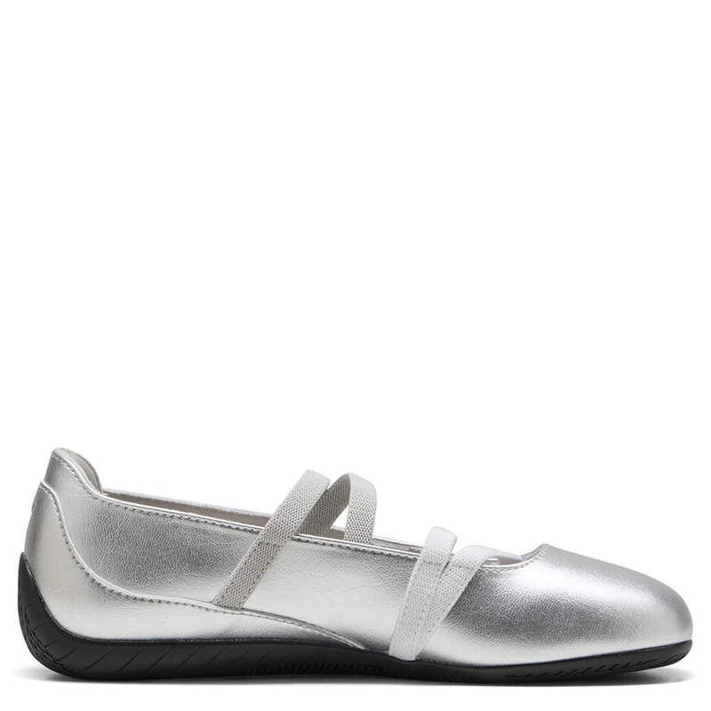 ZAPATILLAS MUJER PUMA CASUALES PLATA SPEEDCAT BALLET METALLIC CUERO - 3