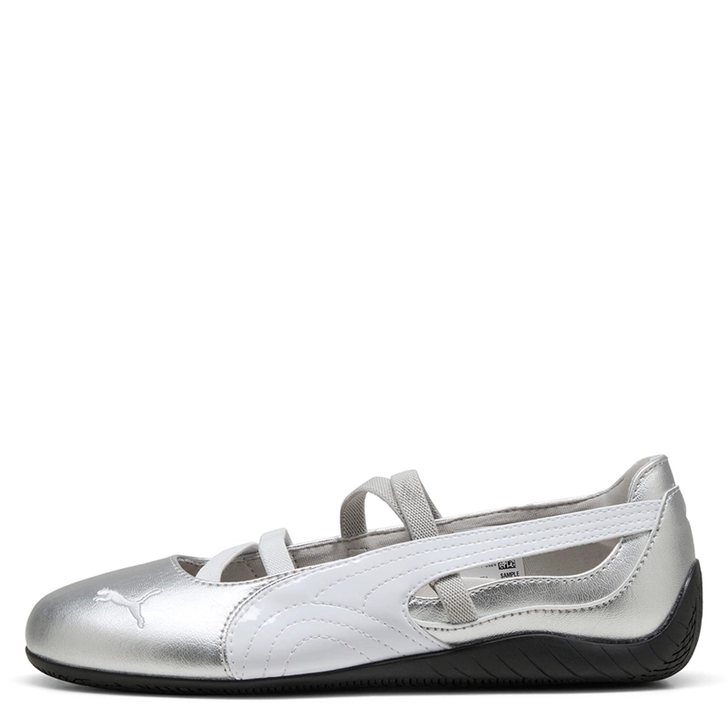 ZAPATILLAS MUJER PUMA CASUALES PLATA SPEEDCAT BALLET METALLIC CUERO - 1