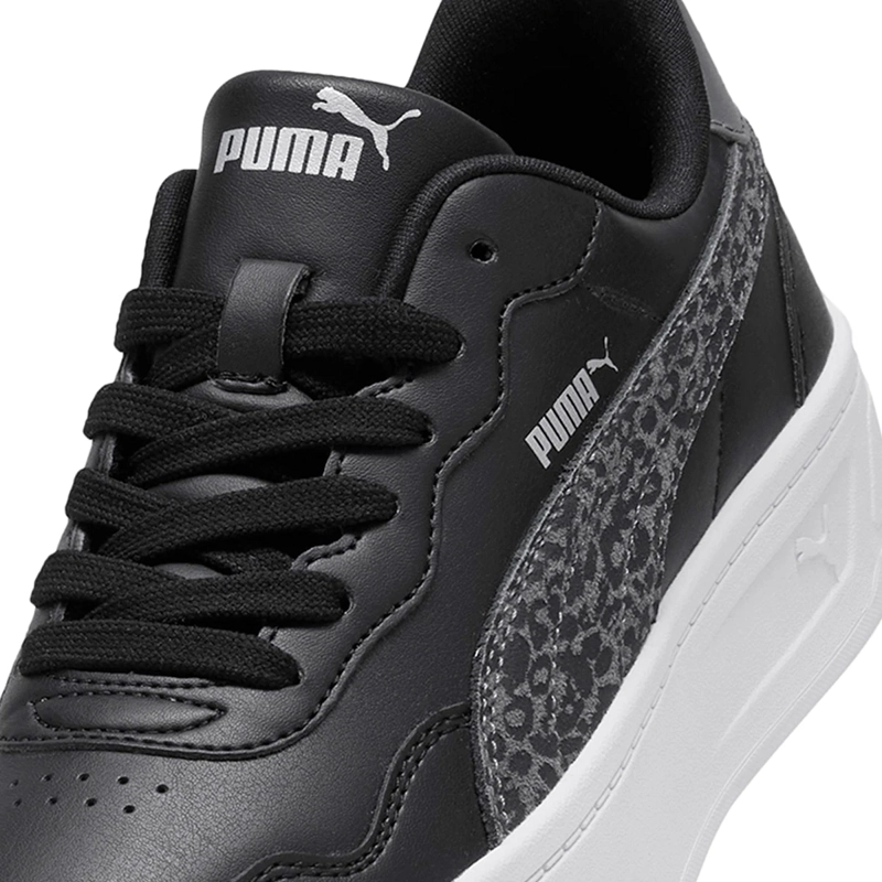 ZAPATILLAS MUJER PUMA CASUALES NEGRO COURT LALLY SKYE FELINE CUERO - 4