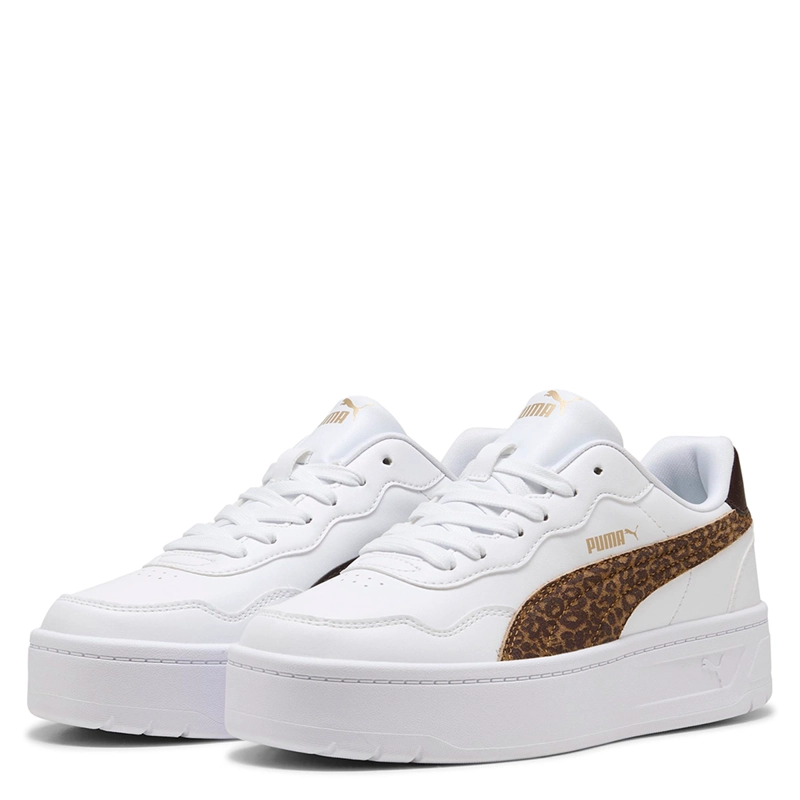 ZAPATILLAS MUJER PUMA CASUALES BLANCO COURT LALLY SKYE FELINE CUERO - 2
