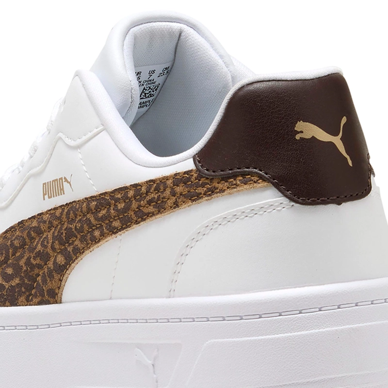 ZAPATILLAS MUJER PUMA CASUALES BLANCO COURT LALLY SKYE FELINE CUERO - 6