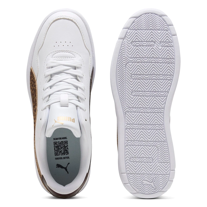 ZAPATILLAS MUJER PUMA CASUALES BLANCO COURT LALLY SKYE FELINE CUERO - 4