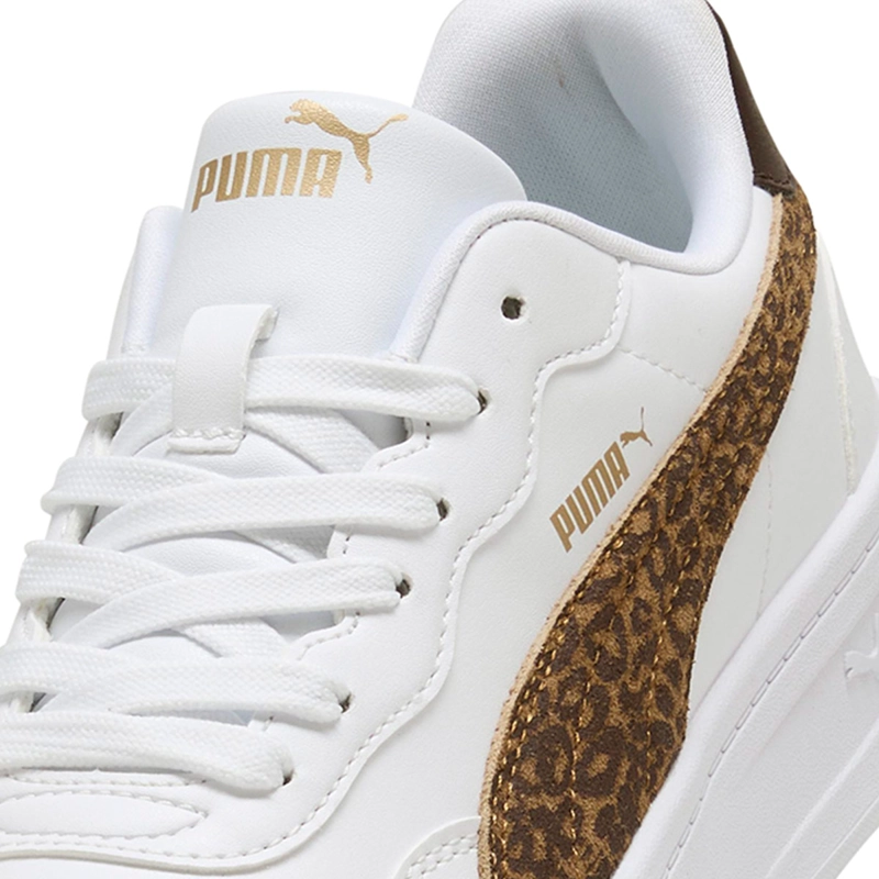 ZAPATILLAS MUJER PUMA CASUALES BLANCO COURT LALLY SKYE FELINE CUERO - 5