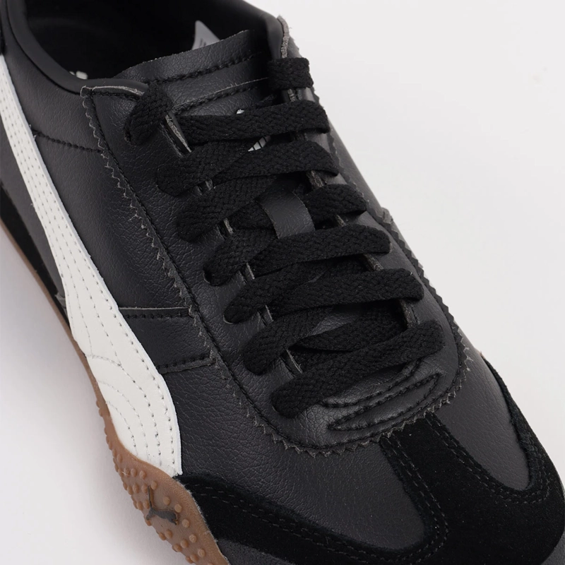 ZAPATILLAS MUJER PUMA CASUALES NEGRO BELLA UT LEA CUERO - 6