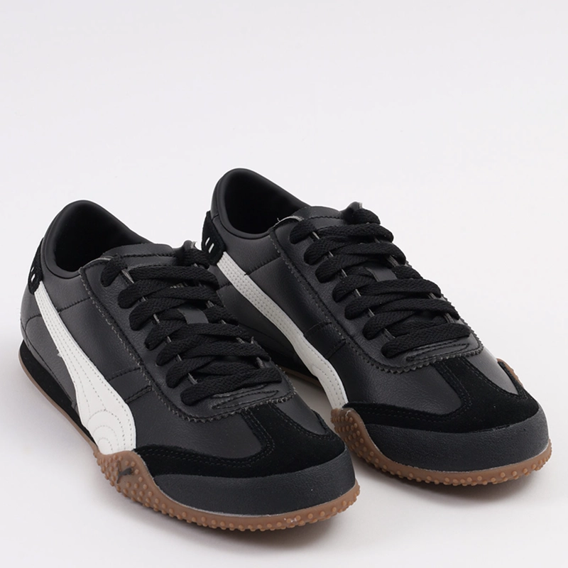 ZAPATILLAS MUJER PUMA CASUALES NEGRO BELLA UT LEA CUERO - 2