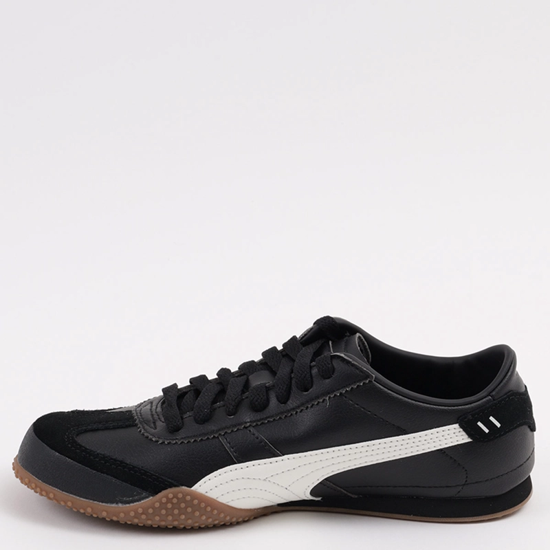 ZAPATILLAS MUJER PUMA CASUALES NEGRO BELLA UT LEA CUERO - 4