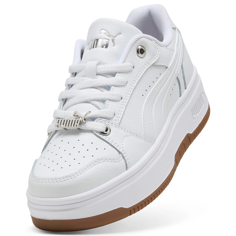 ZAPATILLAS MUJER PUMA URBANAS BLANCO REBOUND FEMME LOW LUXE CUERO - 5