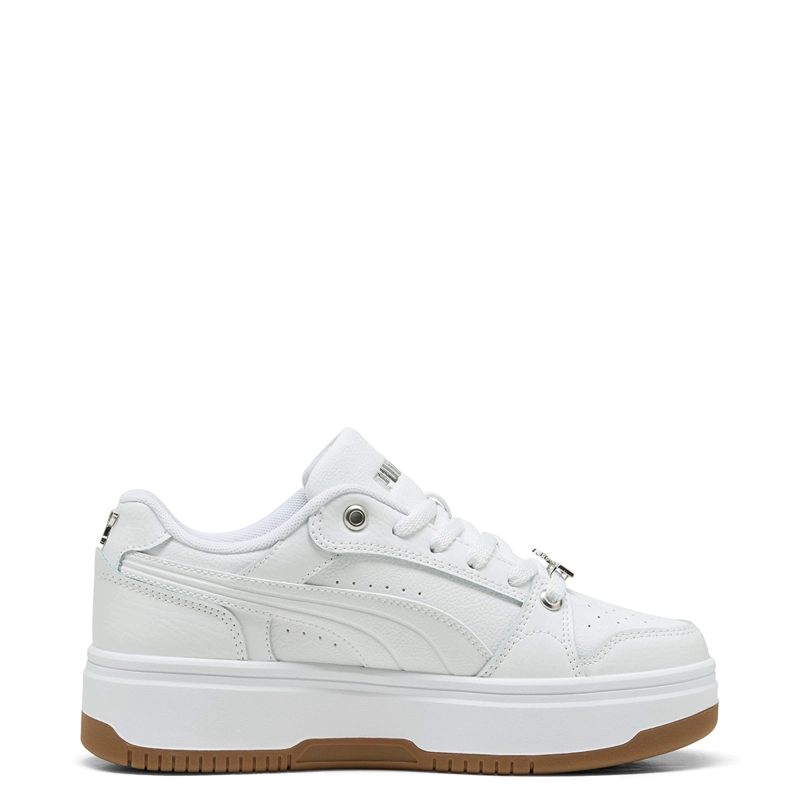 ZAPATILLAS MUJER PUMA URBANAS BLANCO REBOUND FEMME LOW LUXE CUERO - 2
