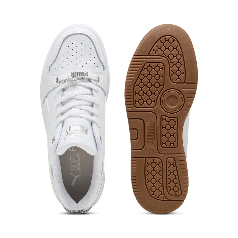 ZAPATILLAS MUJER PUMA URBANAS BLANCO REBOUND FEMME LOW LUXE CUERO - 4