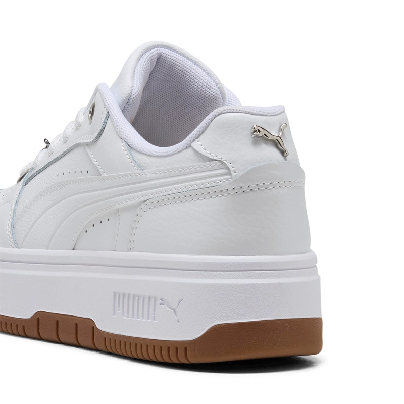 ZAPATILLAS MUJER PUMA URBANAS BLANCO REBOUND FEMME LOW LUXE CUERO - 6