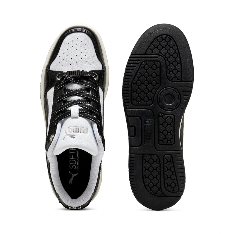 ZAPATILLAS MUJER PUMA URBANAS BLANCO REBOUND FEMME LOW LUXE CUERO - 4