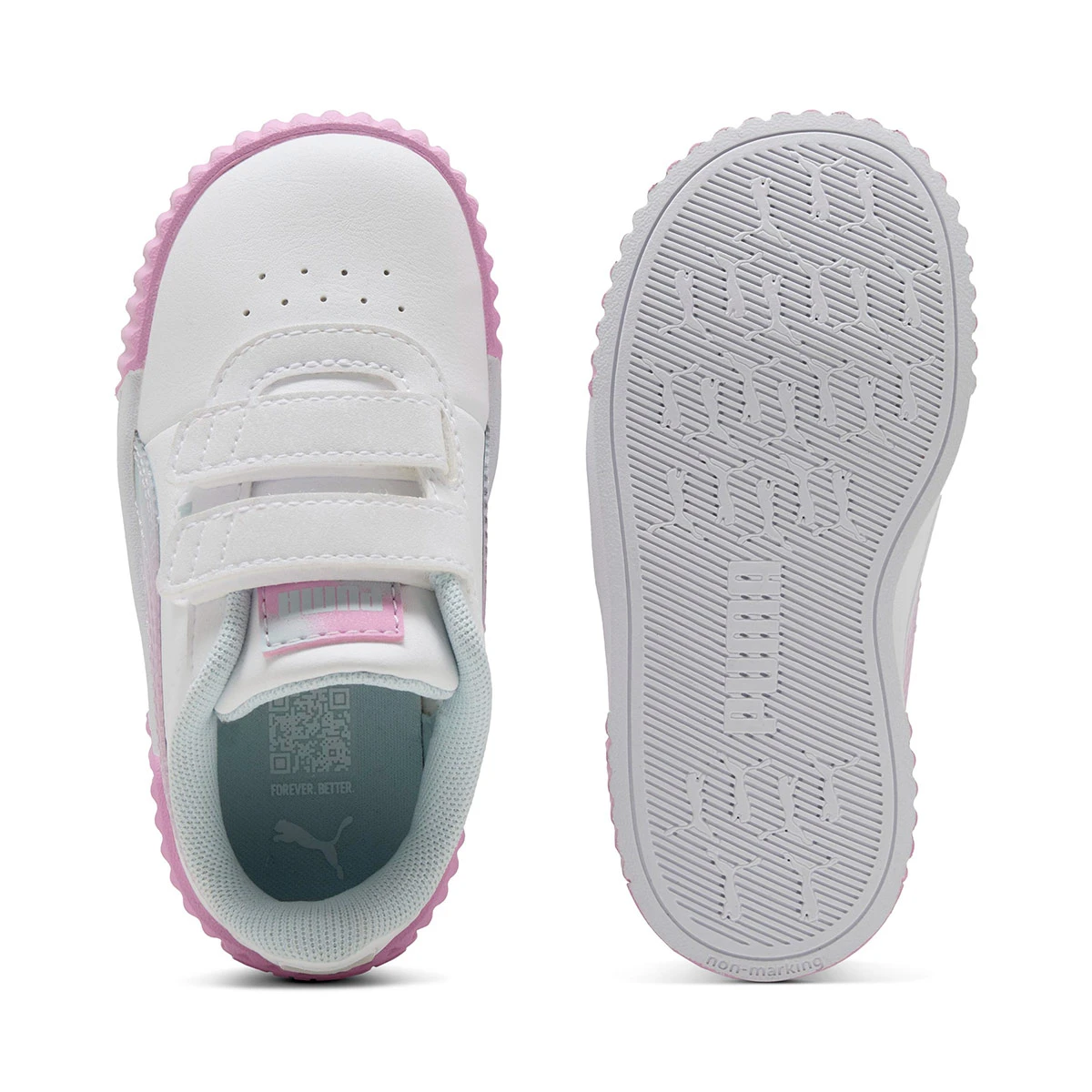 ZAPATILLAS NIÑO PUMA CASUALES BLANCO CARINA 3.0 FADED GLOW V CUERO - 5