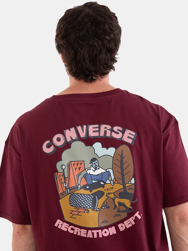 POLERA HOMBRE CONVERSE MANGA CORTA OVERSIZE MUSHROOM - 4