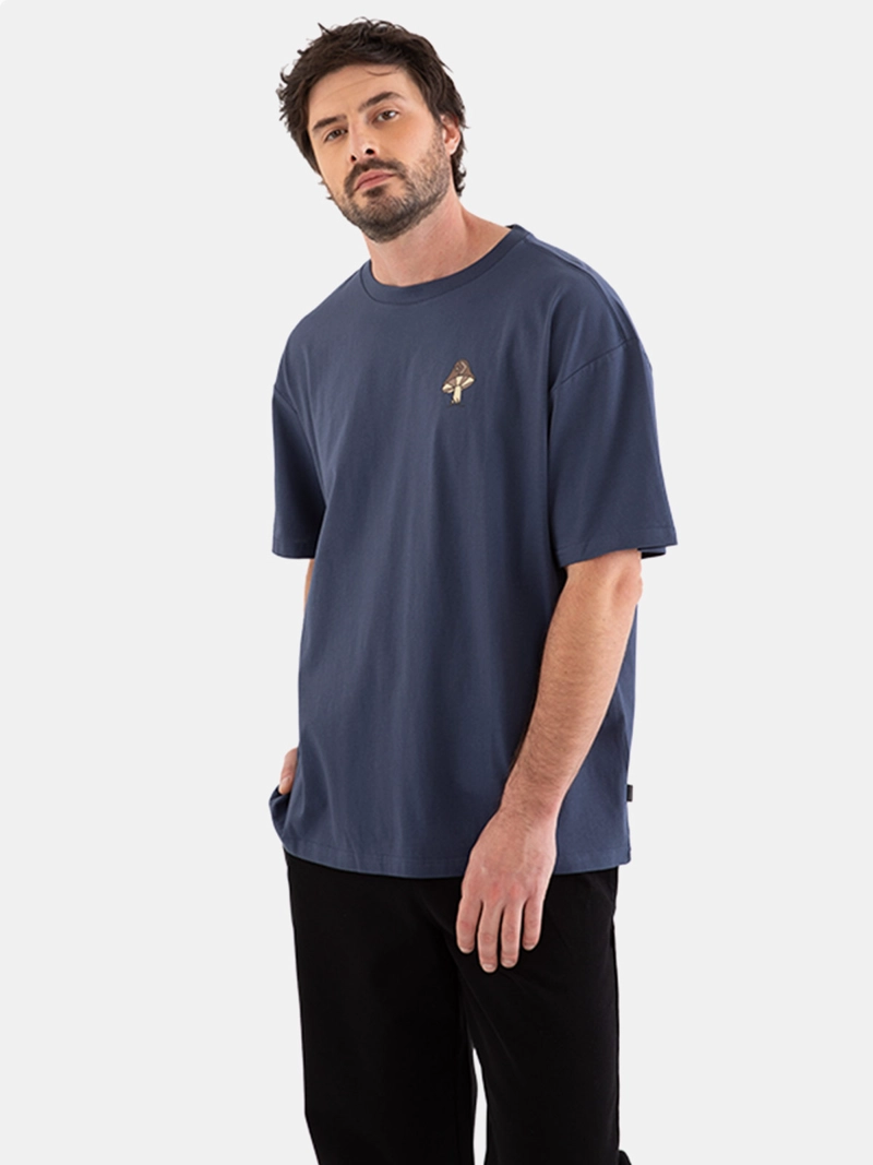 POLERA HOMBRE CONVERSE MANGA CORTA OVERSIZE MUSHROOM