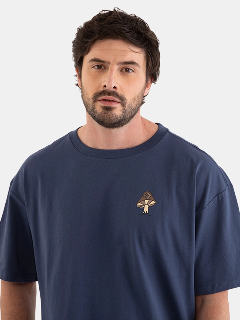 POLERA HOMBRE CONVERSE MANGA CORTA OVERSIZE MUSHROOM - 3