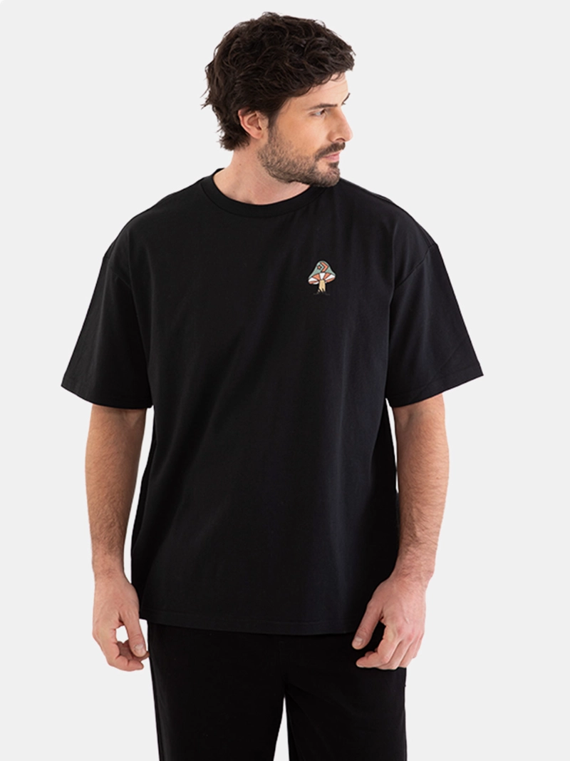 POLERA HOMBRE CONVERSE MANGA CORTA OVERSIZE MUSHROOM