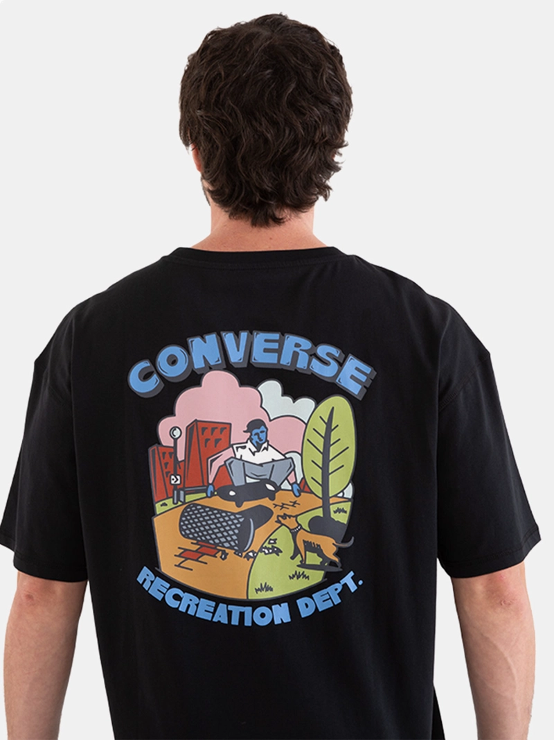 POLERA HOMBRE CONVERSE MANGA CORTA OVERSIZE RECREATION DEPT - 4