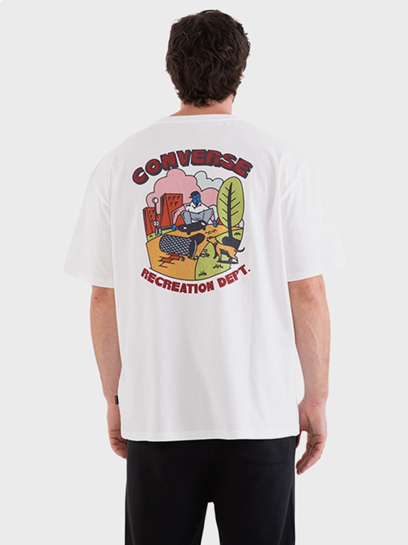 POLERA HOMBRE CONVERSE MANGA CORTA OVERSIZE RECREATION DEPT - 2