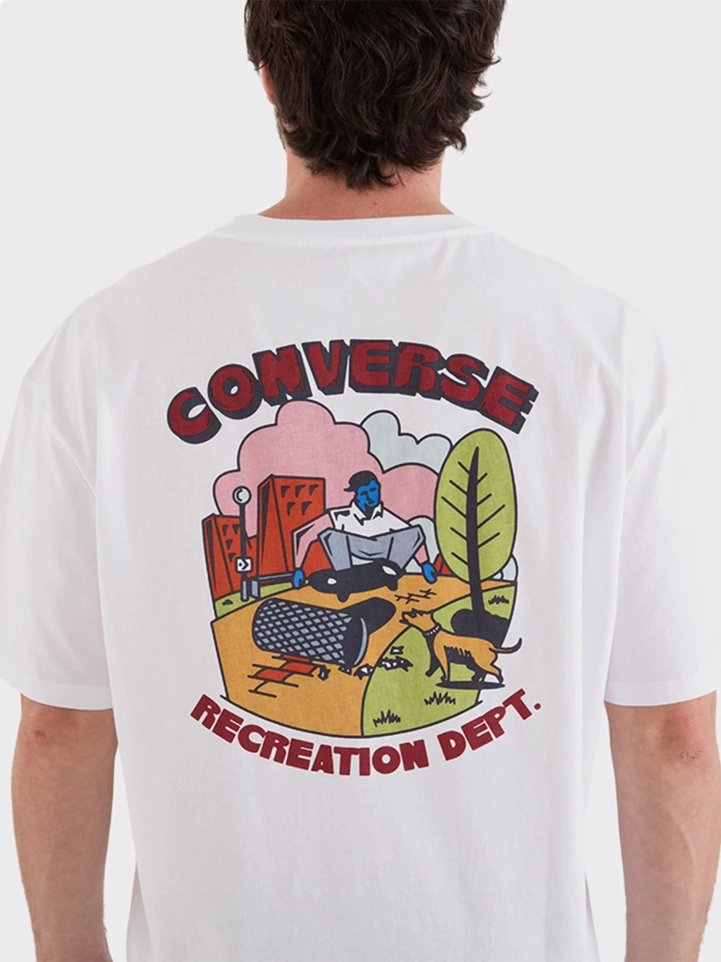 POLERA HOMBRE CONVERSE MANGA CORTA OVERSIZE RECREATION DEPT - 4
