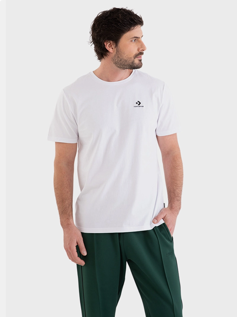 POLERA HOMBRE CONVERSE MANGA CORTA SMALL STAR CHEVRON - 1