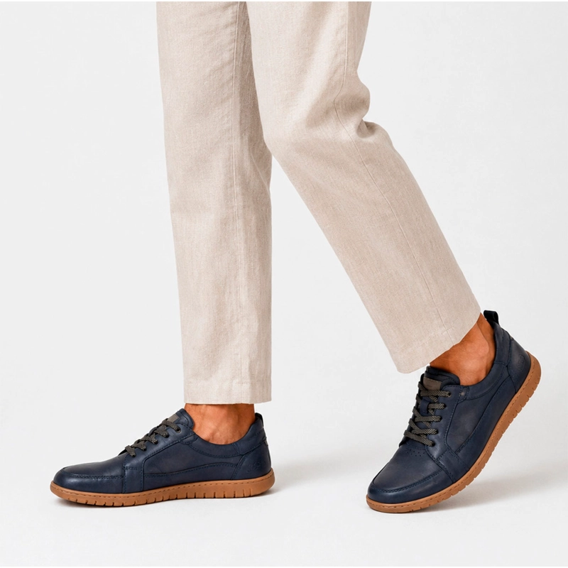 ZAPATILLAS HOMBRE GUANTE CASUALES AZUL MARINO HOLLAND CUERO - 2