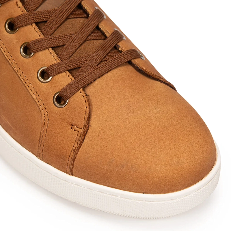 ZAPATILLAS HOMBRE GUANTE CASUALES CAMEL MELBOURNE CUERO - 6