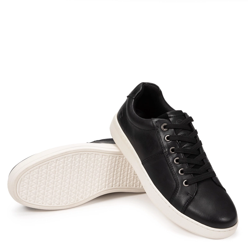 ZAPATILLAS HOMBRE GUANTE CASUALES NEGRO MELBOURNE CUERO - 5