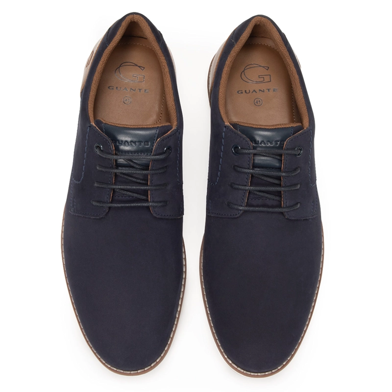 ZAPATOS HOMBRE GUANTE AZUL MARINO SEGOVIA CUERO - 4