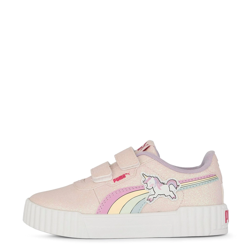 ZAPATILLAS NIÑA PUMA URBANAS ROSADO CARINA 3.0 GIRLY V PS CUERO