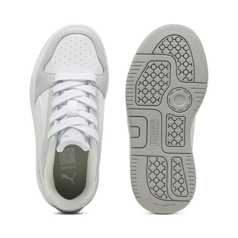ZAPATILLAS NIÑO PUMA URBANAS GRIS REBOUND FEMME PS CUERO - 4