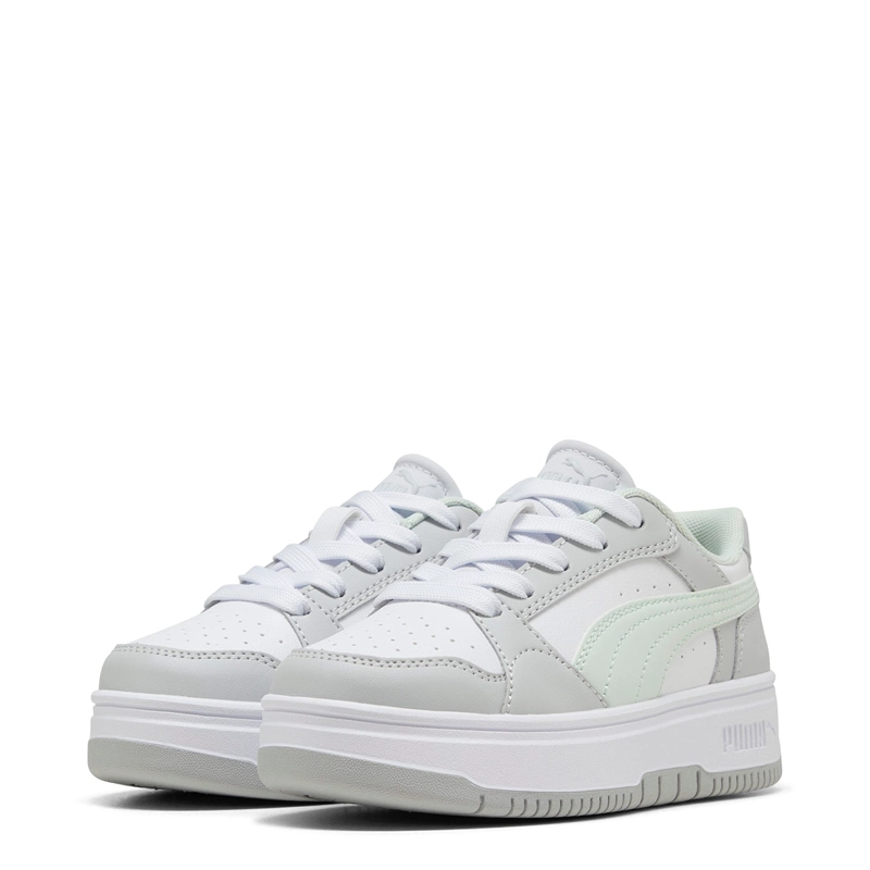 ZAPATILLAS NIÑO PUMA URBANAS GRIS REBOUND FEMME PS CUERO - 3