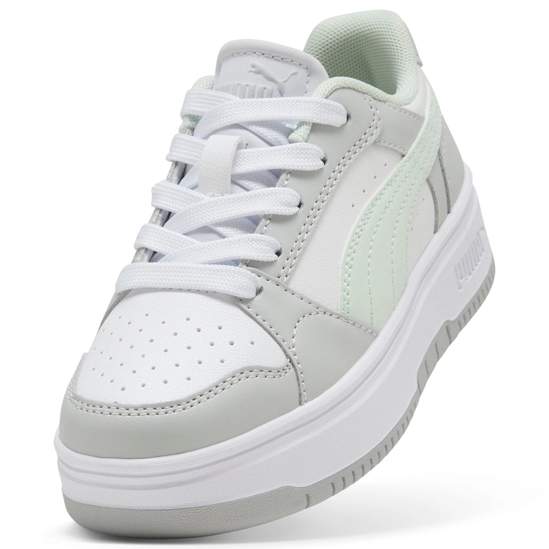 ZAPATILLAS NIÑO PUMA URBANAS GRIS REBOUND FEMME PS CUERO - 5