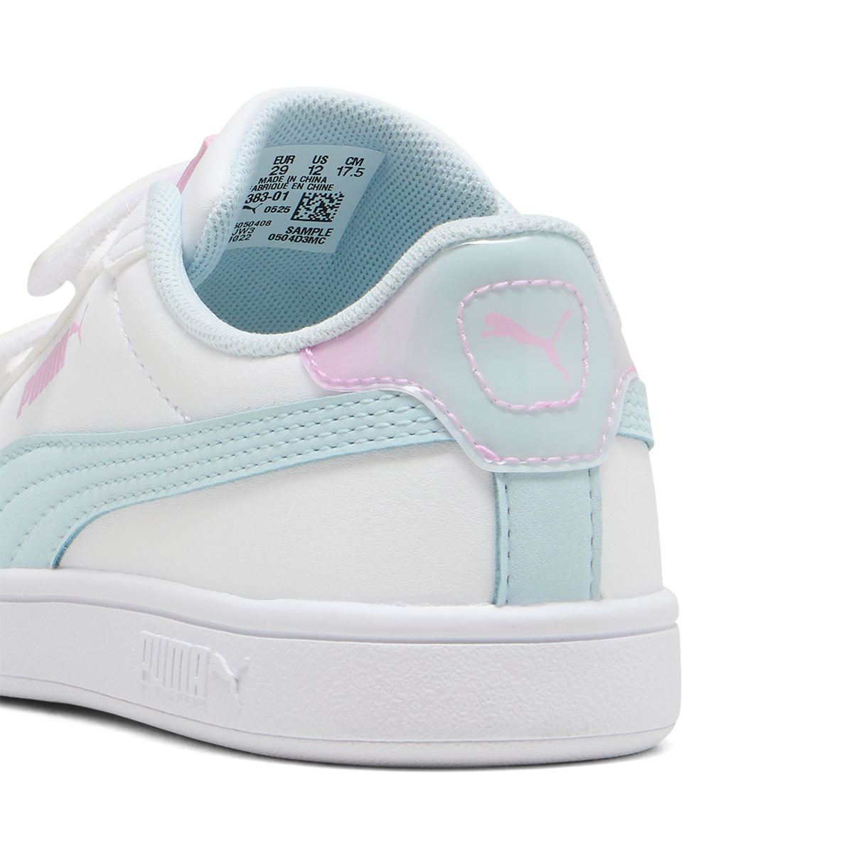 ZAPATILLAS NIÑO PUMA CASUALES BLANCO PUMA SMASH 3.0 FADED GLOW V PS CUERO - 4