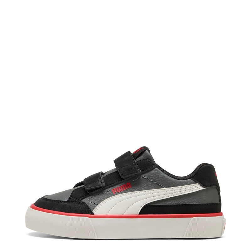 ZAPATILLAS NIÑO PUMA URBANAS NEGRO COURT CLASSIC VULC KIDS CUERO