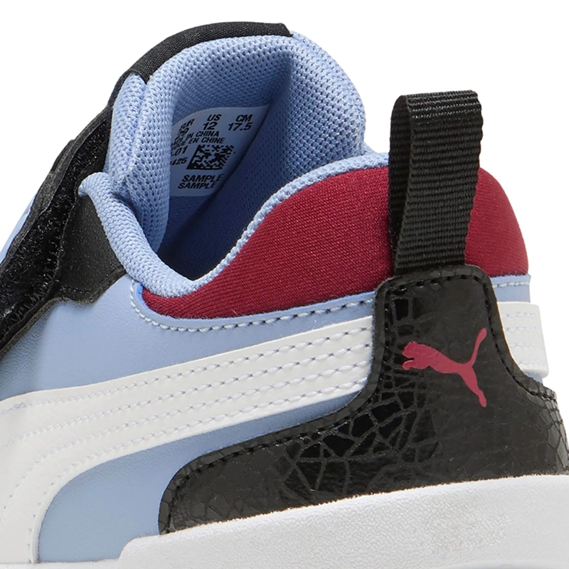 ZAPATILLAS NIÑO PUMA CASUALES AZUL PUMA MULTIFLEX 2 RACING CREW CUERO - 6