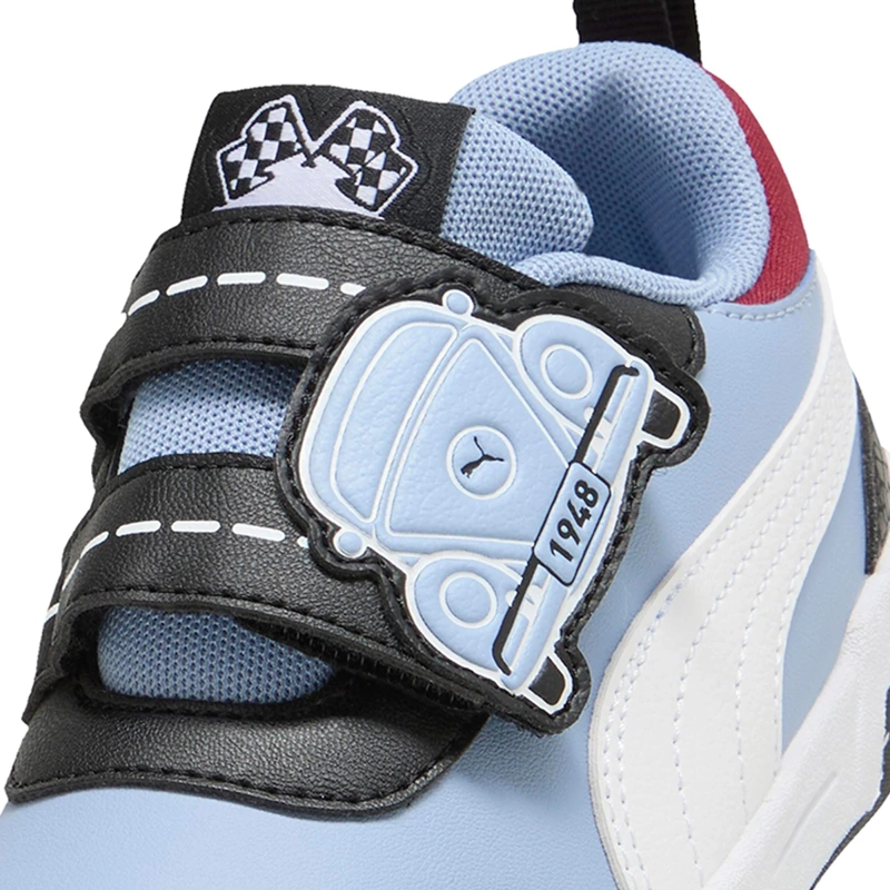 ZAPATILLAS NIÑO PUMA CASUALES AZUL PUMA MULTIFLEX 2 RACING CREW CUERO - 5