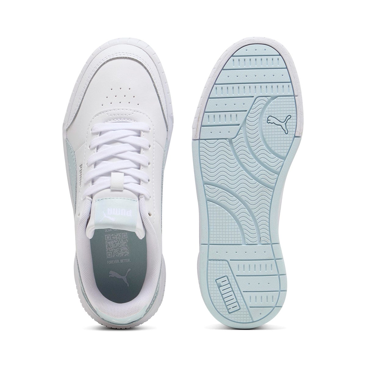 ZAPATILLAS NIÑO PUMA CASUALES BLANCO CARINA MIA JR CUERO - 5