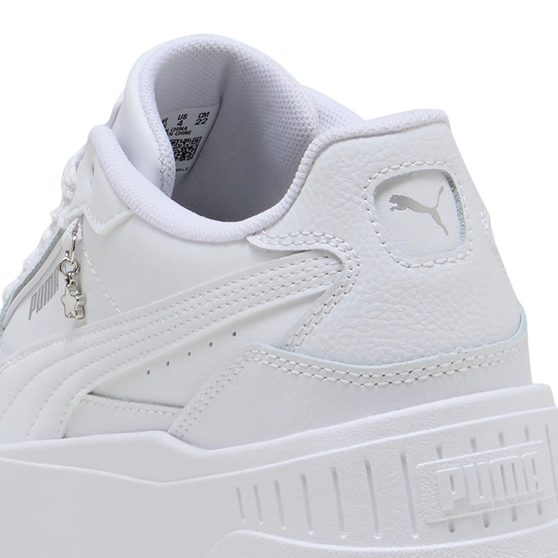 ZAPATILLAS NIÑA PUMA CASUALES BLANCO KARMEN II IDOL CHARM JR CUERO - 6