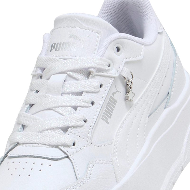ZAPATILLAS NIÑA PUMA CASUALES BLANCO KARMEN II IDOL CHARM JR CUERO - 5