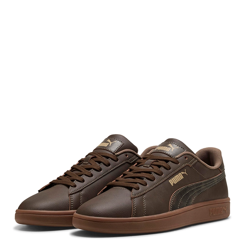 ZAPATILLAS HOMBRE PUMA URBANAS CAFÉ PUMA SMASH 3.0 CRAFTED LEATHER CUERO - 2