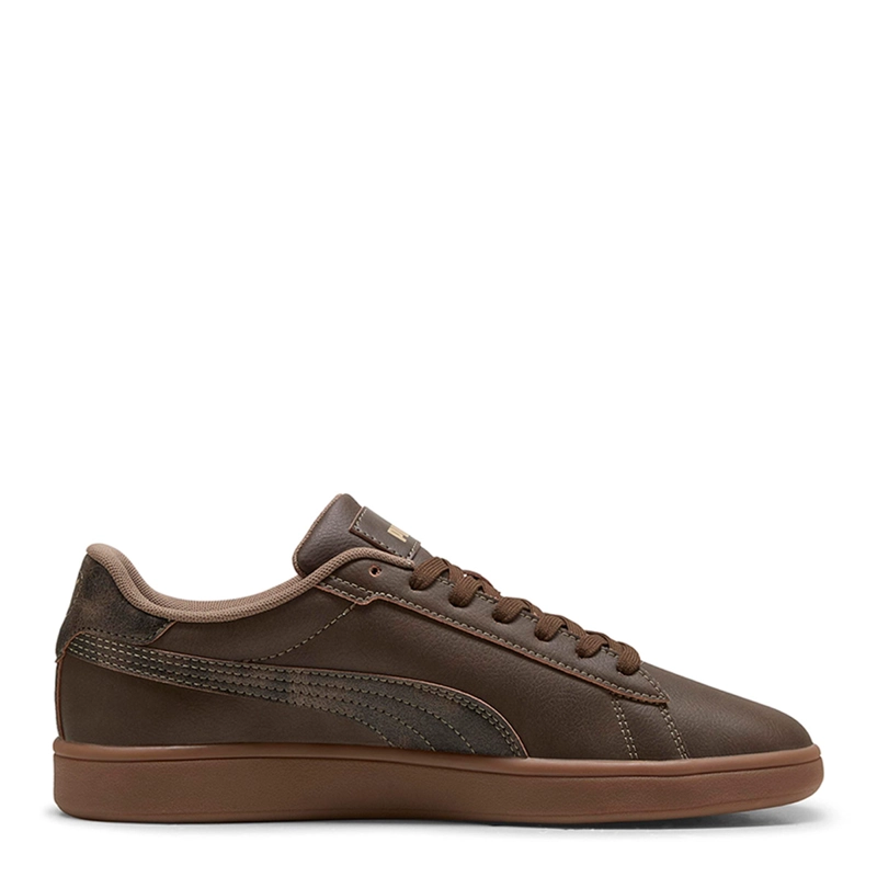 ZAPATILLAS HOMBRE PUMA URBANAS CAFÉ PUMA SMASH 3.0 CRAFTED LEATHER CUERO - 3
