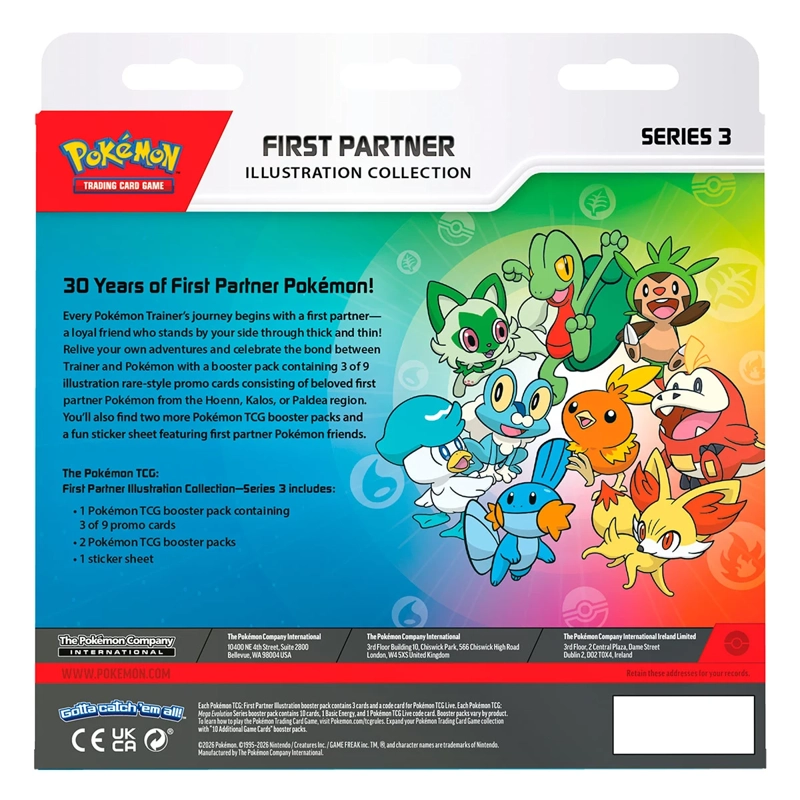 CARTAS COLECCIONABLES POKEMON FIRST PARTNER Q3 2026 INGLÉS - 2