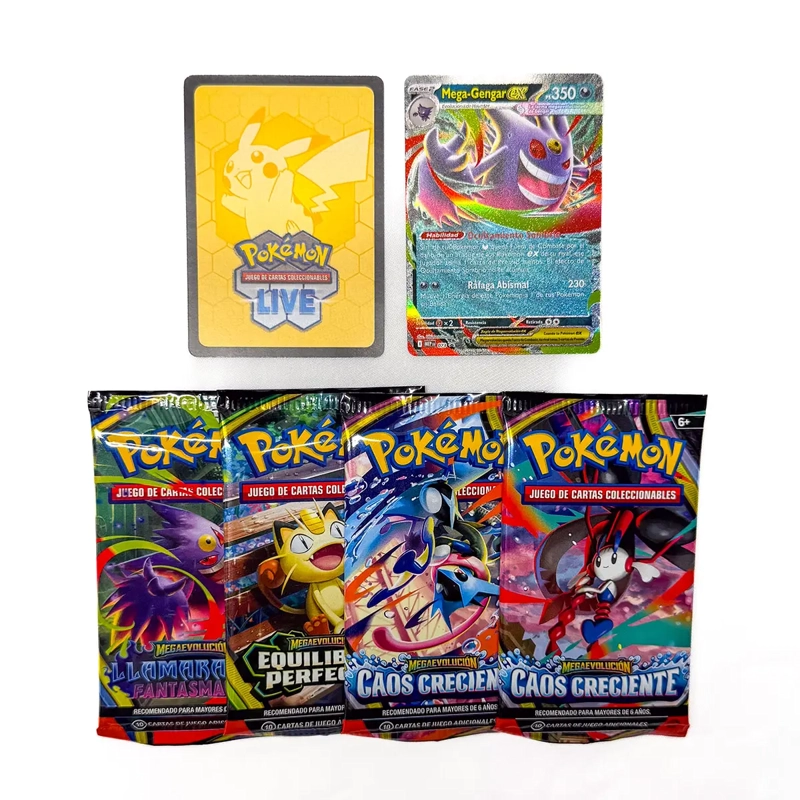 CARTAS COLECCIONABLES POKEMON LATA MEGA MOONLIT TIN ESPAÑOL - 2