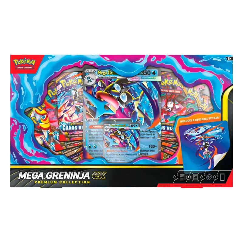 CARTAS COLECCIONABLES POKEMON MEGA GRENINJA EX PREMIUM INGLÉS - 2