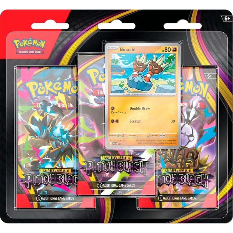 CARTAS COLECCIONABLES POKEMON PITCH BLACK 3 PACK BLISTER - INGLÉS - 1