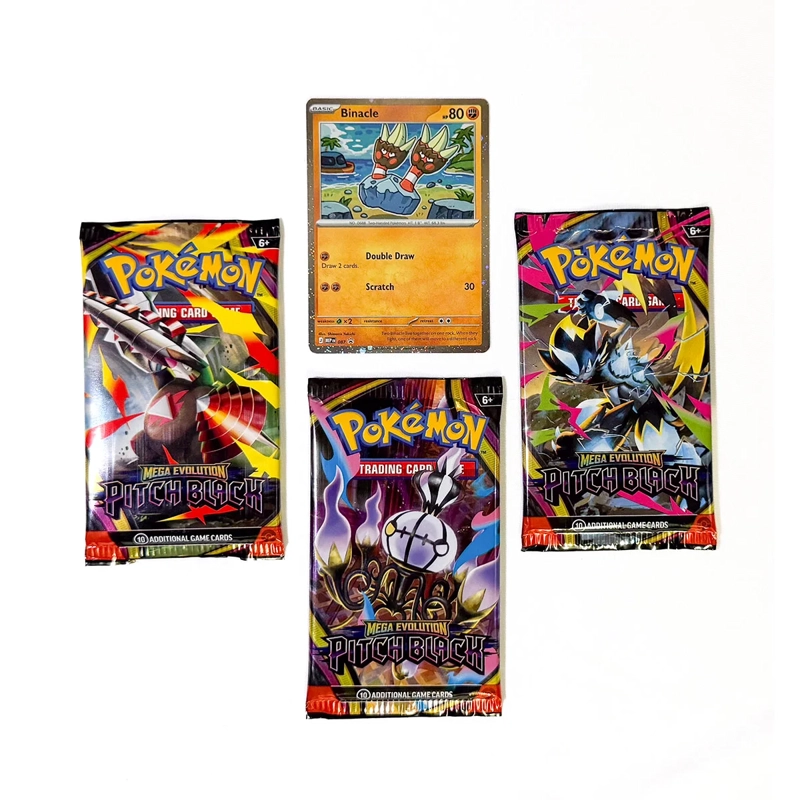 CARTAS COLECCIONABLES POKEMON PITCH BLACK 3 PACK BLISTER - INGLÉS - 3