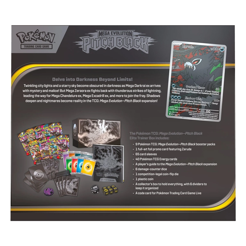 CARTAS COLECCIONABLES POKEMON PITCH BLACK TRAINER BOX INGLÉS - 2