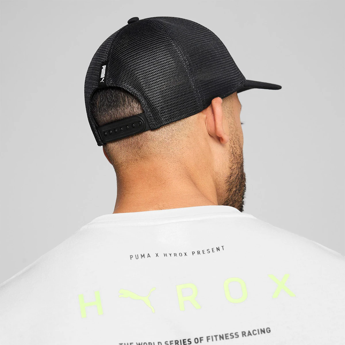GORRA PUMA X HYROX TRUCKER NEGRO - 4