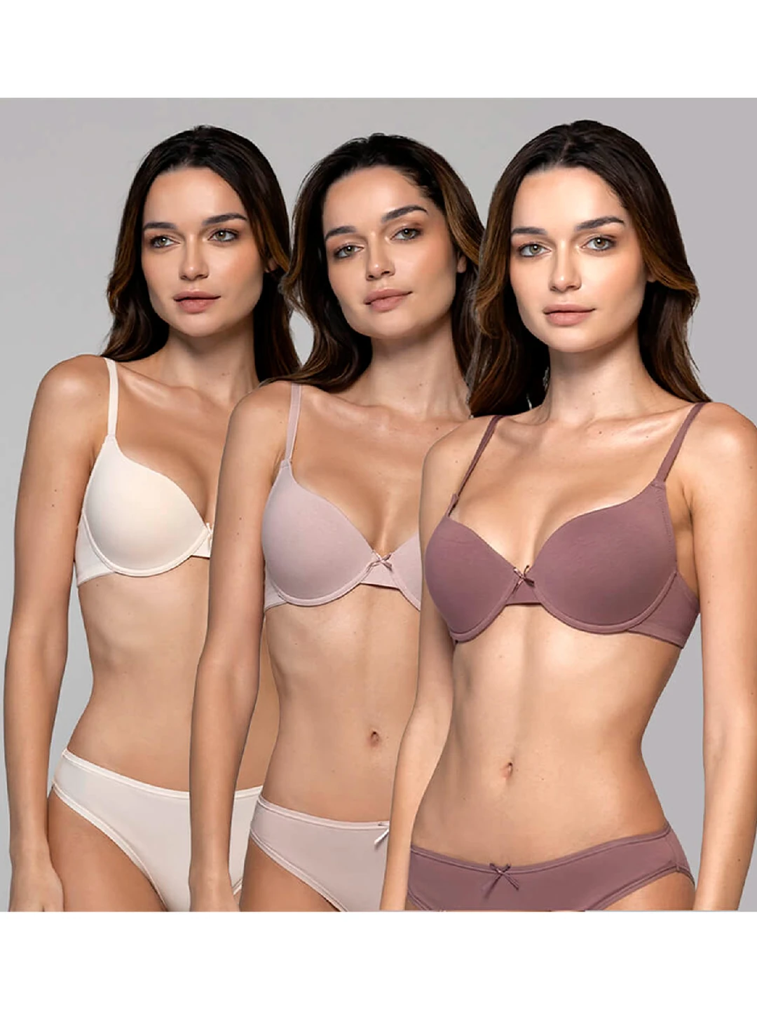 SOSTÉN INTIME PACK X3 MICROFIBRA COPA B NUDE - 1