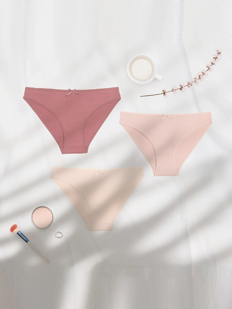 CALZÓN INTIME PACK X3 ALGODÓN BIKINI NUDE - 11
